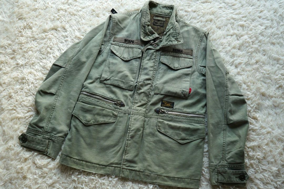 Wtaps Green Utility Jacket with Multiple Pockets - Size S Size US S / EU 44-46 / 1 - 1 Thumbnail