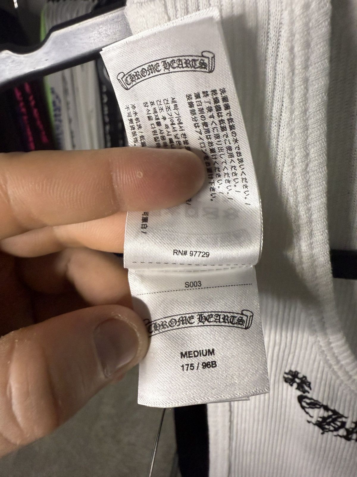 Chrome Hearts Chrome Hearts White Scroll Logo Ribbed Tank Top Size US M / EU 48-50 / 2 - 4 Thumbnail