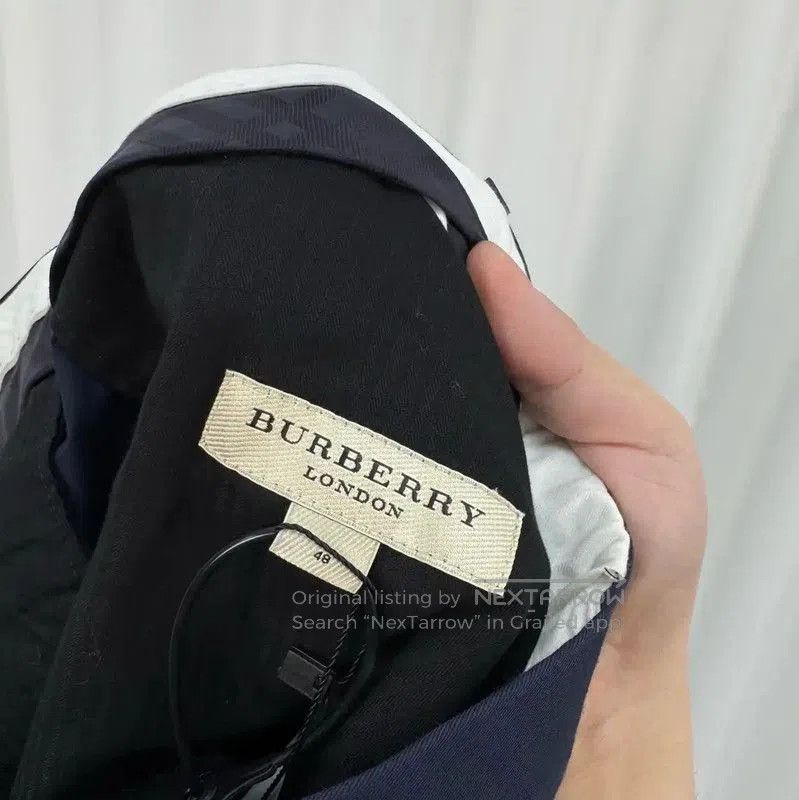 Burberry Burberry Navy Cotton Check Casual Pants. Size US 32 / EU 48 - 5 Thumbnail