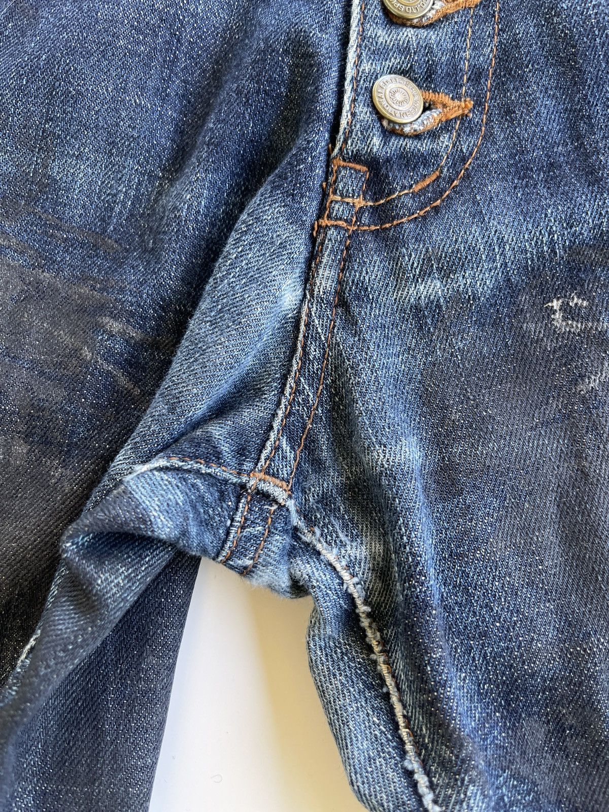 Tornado Mart Tornado Mart Flare Waxed Jeans Size US 33 - 12 Thumbnail