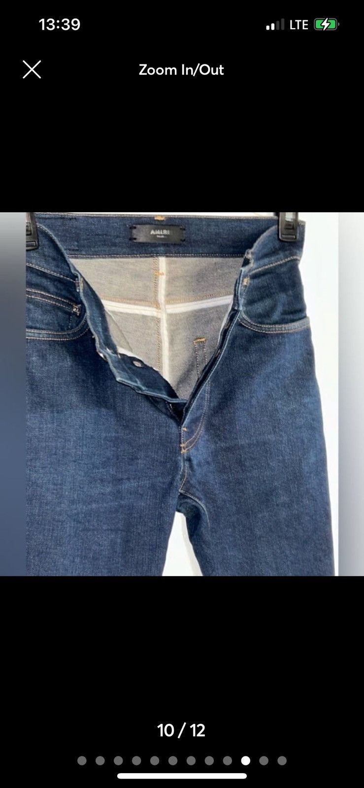 Amiri Amiri 30w x 34.5” inseam nwot stack medium indigo 92/6/2 NEW Size US 30 / EU 46 - 13 Thumbnail