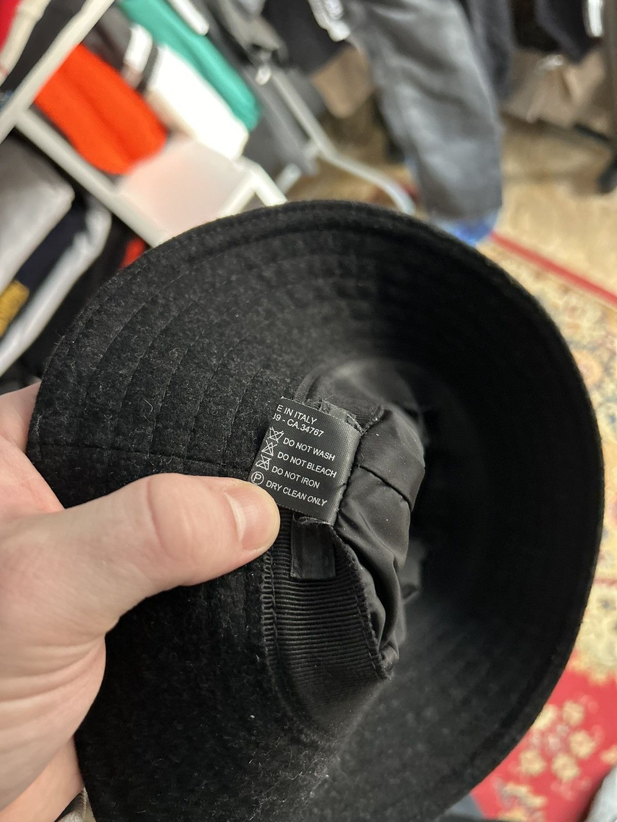 Prada Prada Re-Nylon bucket hat wool Size 30 - 7 Thumbnail