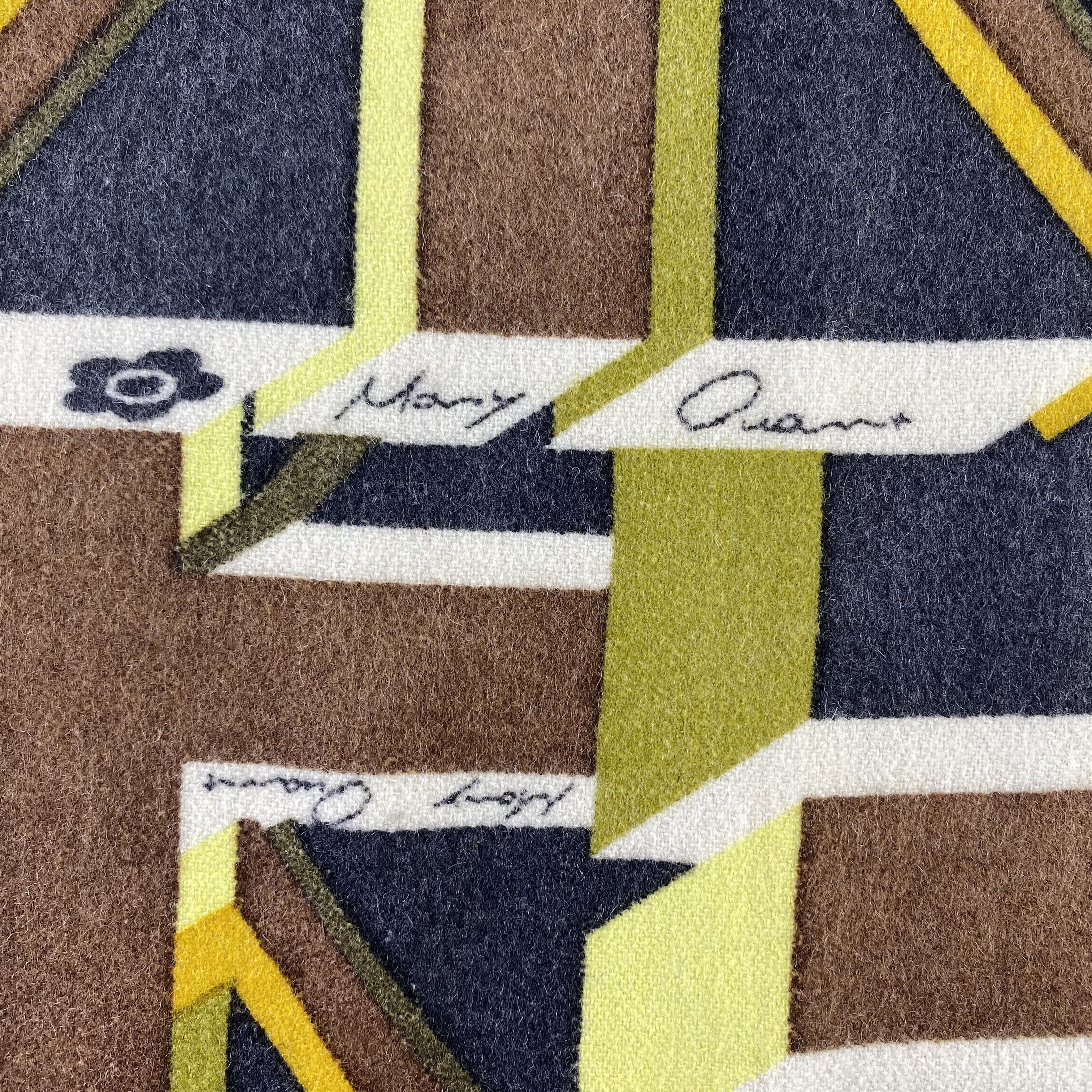 Other Mary Quant London Scarf Big Size Neck Wrap Wool Muffler Size ONE SIZE - 5 Thumbnail