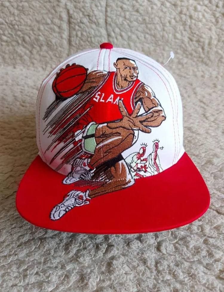 image of Drew Pearson Scottie Pippen Vintage Cap in White Red, Men's