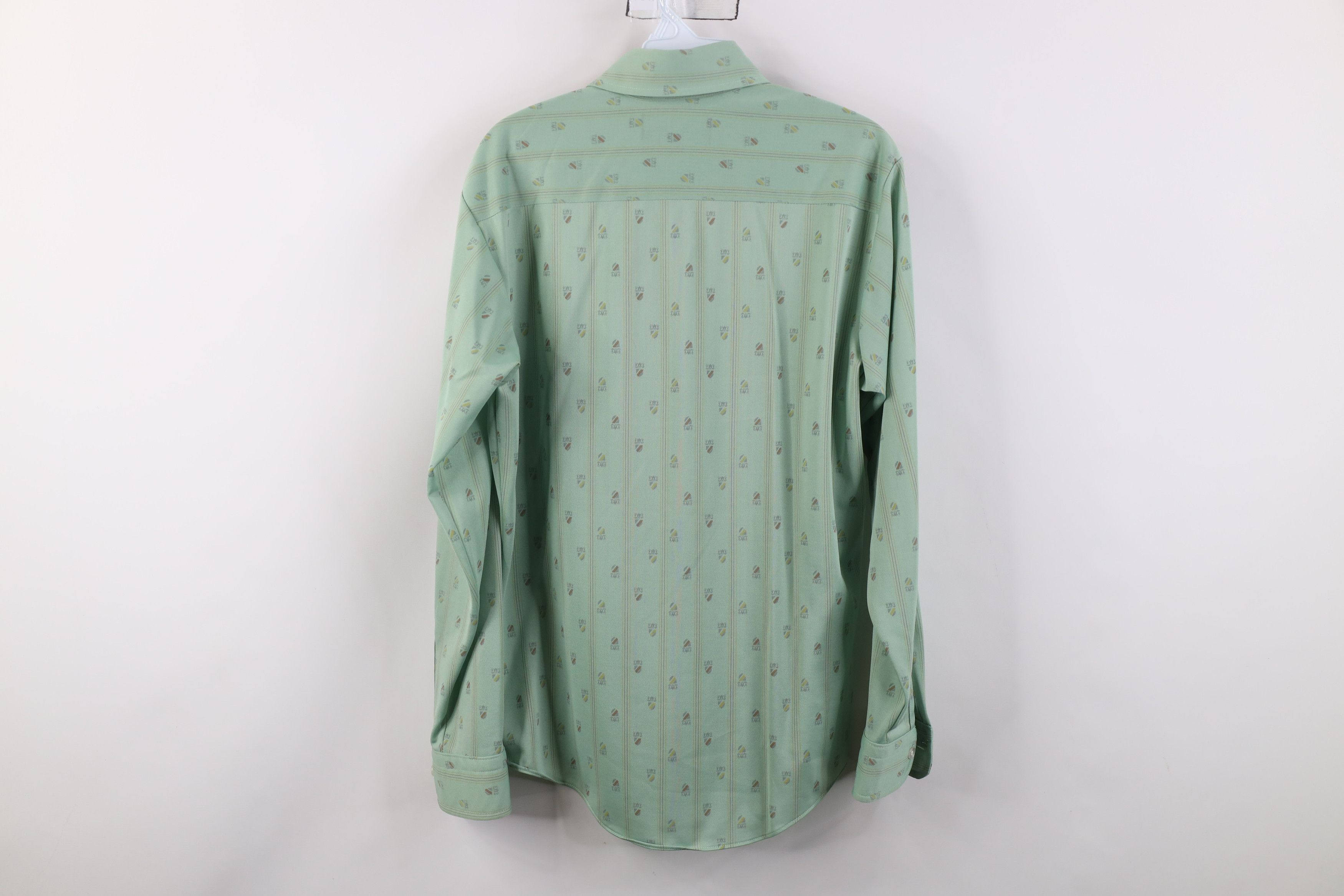 Vintage Vintage 70s Streetwear Crest Knit Collared Button Shirt Size US M / EU 48-50 / 2 - 10 Thumbnail