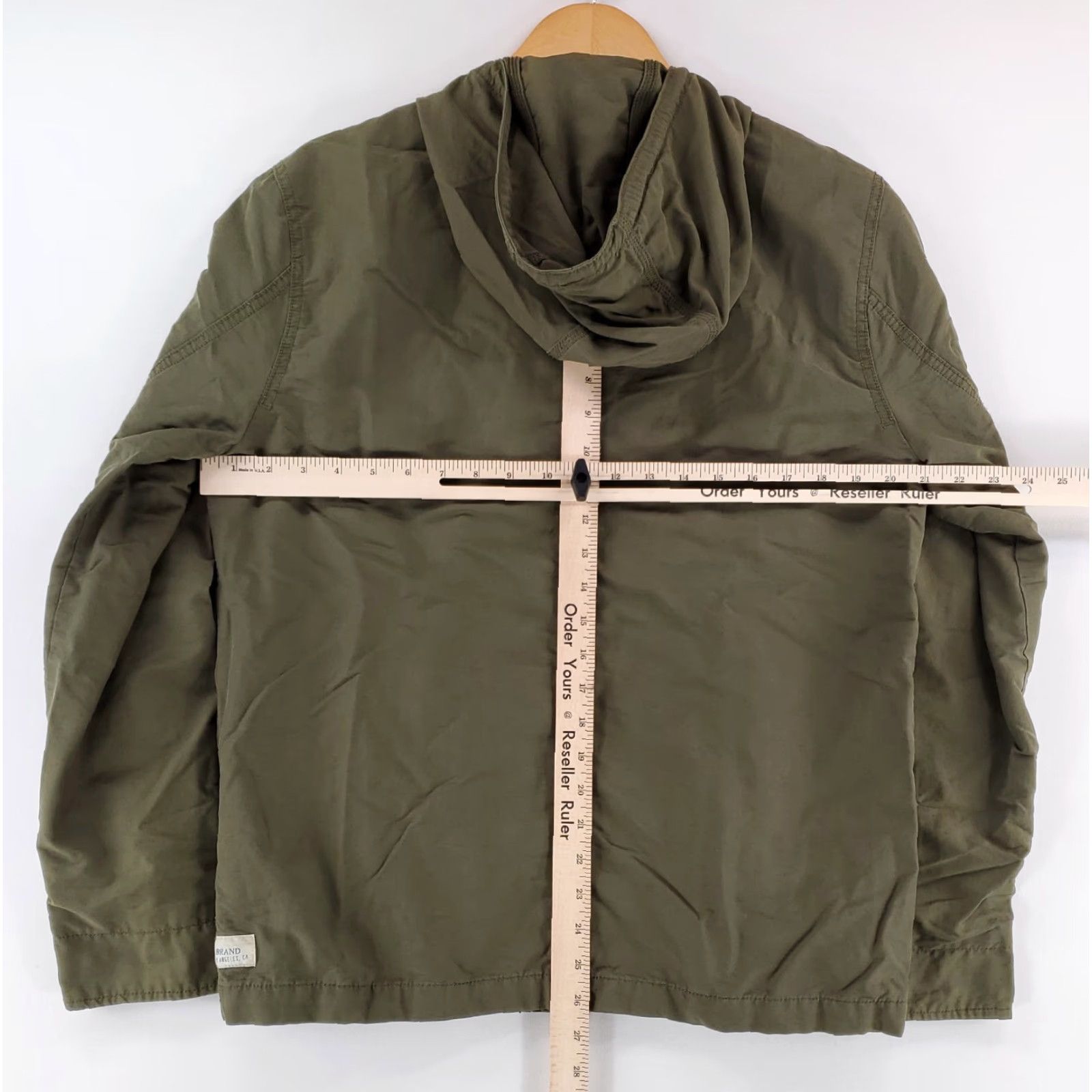 Lucky Brand Lucky Brand Military Style Hooded Full Zip Jacket Olive Green Mens M Size US M / EU 48-50 / 2 - 6 Thumbnail