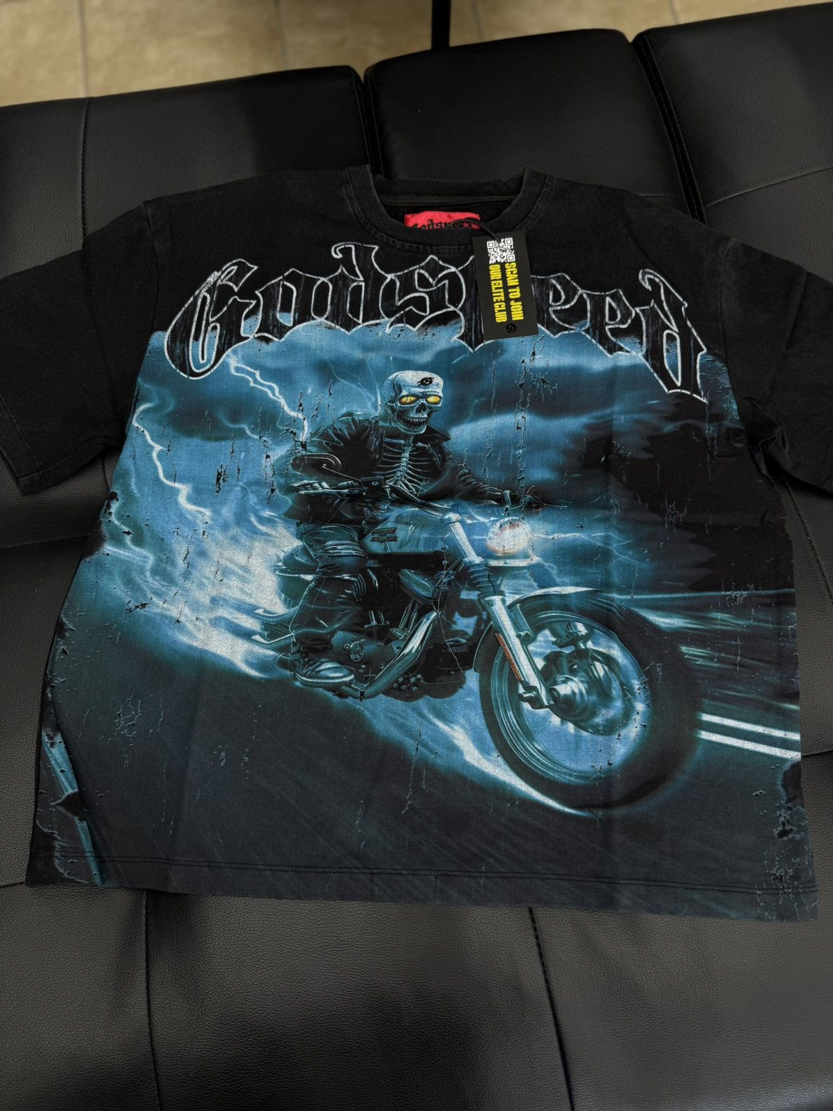 Godspeed Godspeed Blue Motorcycle Tee Shirt Size S (NEW) Size US S / EU 44-46 / 1 - 1 Thumbnail