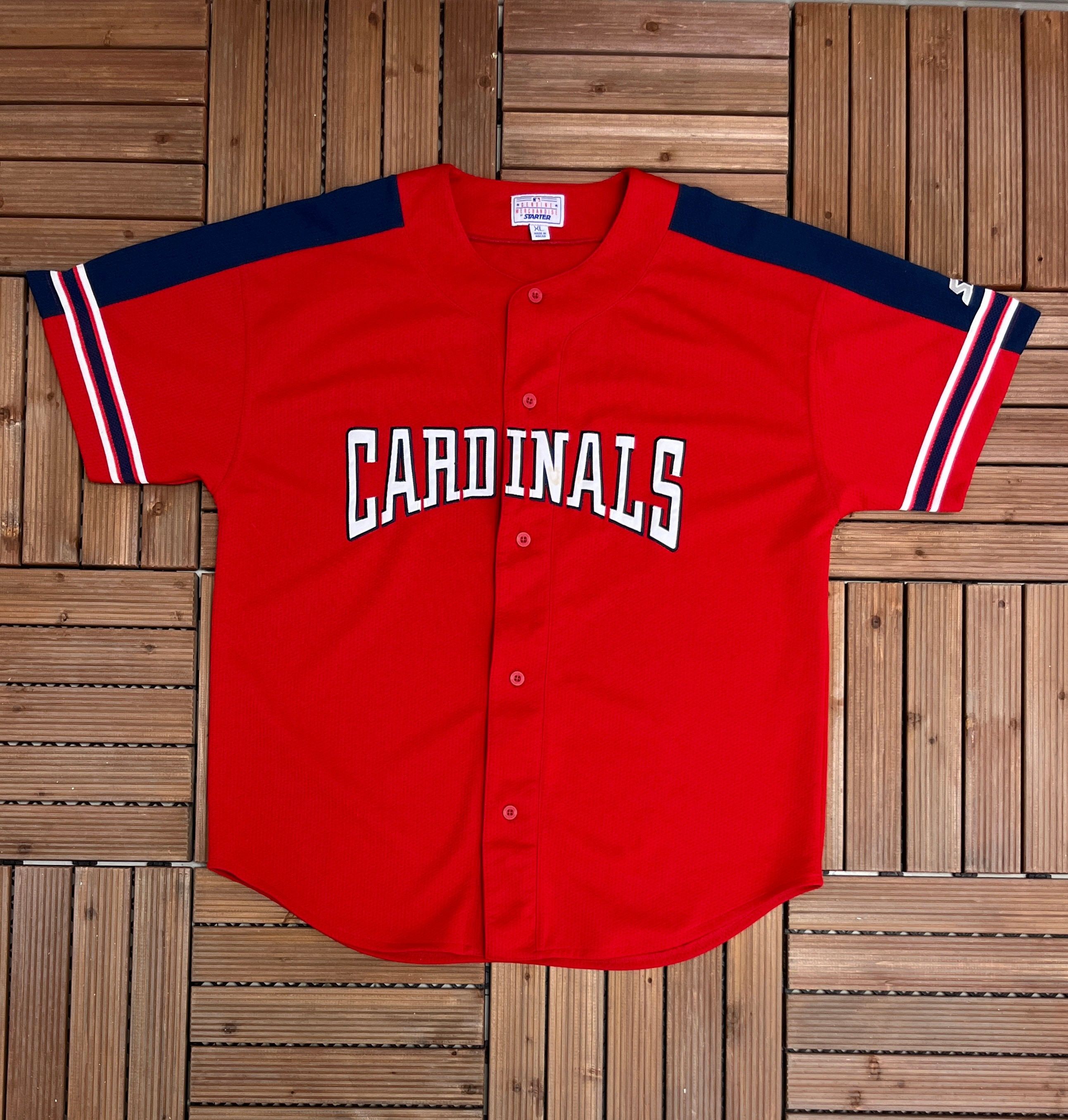 Starter St. Louis Cardinals Vintage Starter Red Baseball Jersey Size US XL / EU 56 / 4 - 1 Thumbnail