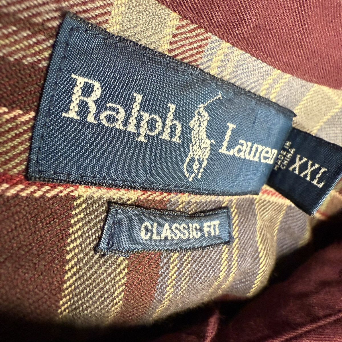 Ralph Lauren Ralph Lauren Classic Fit Shirt - XXL - Burgundy Size US XXL / EU 58 / 5 - 4 Thumbnail