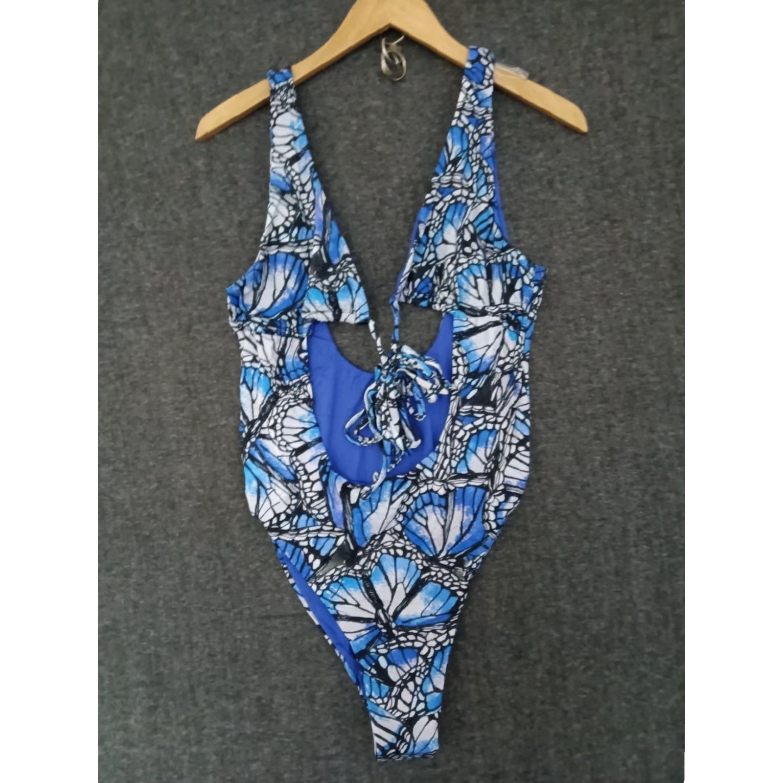 Triangl Toluca Swim One Piece Multicolor Wrap Triangle Waist Open Tummy Nylon Spandex L Beach Sexy Womens Size ONE SIZE - 2 Thumbnail