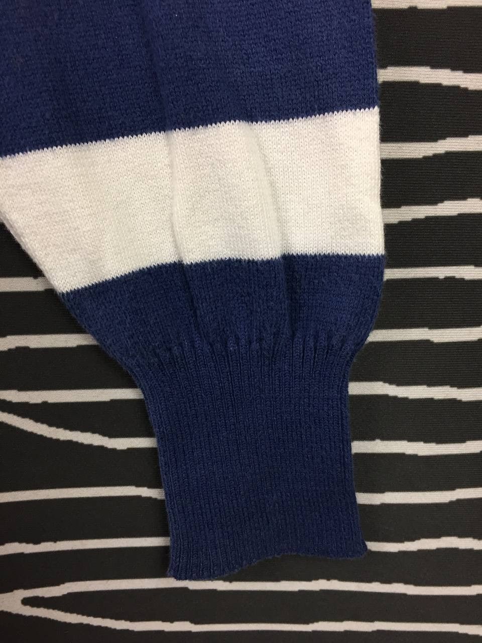 Yoshiyuki Konishi Vtg Ficce Yoshiyuki Konishi Parrot Logo Striped Knit Sweater Size US XL / EU 56 / 4 - 11 Thumbnail