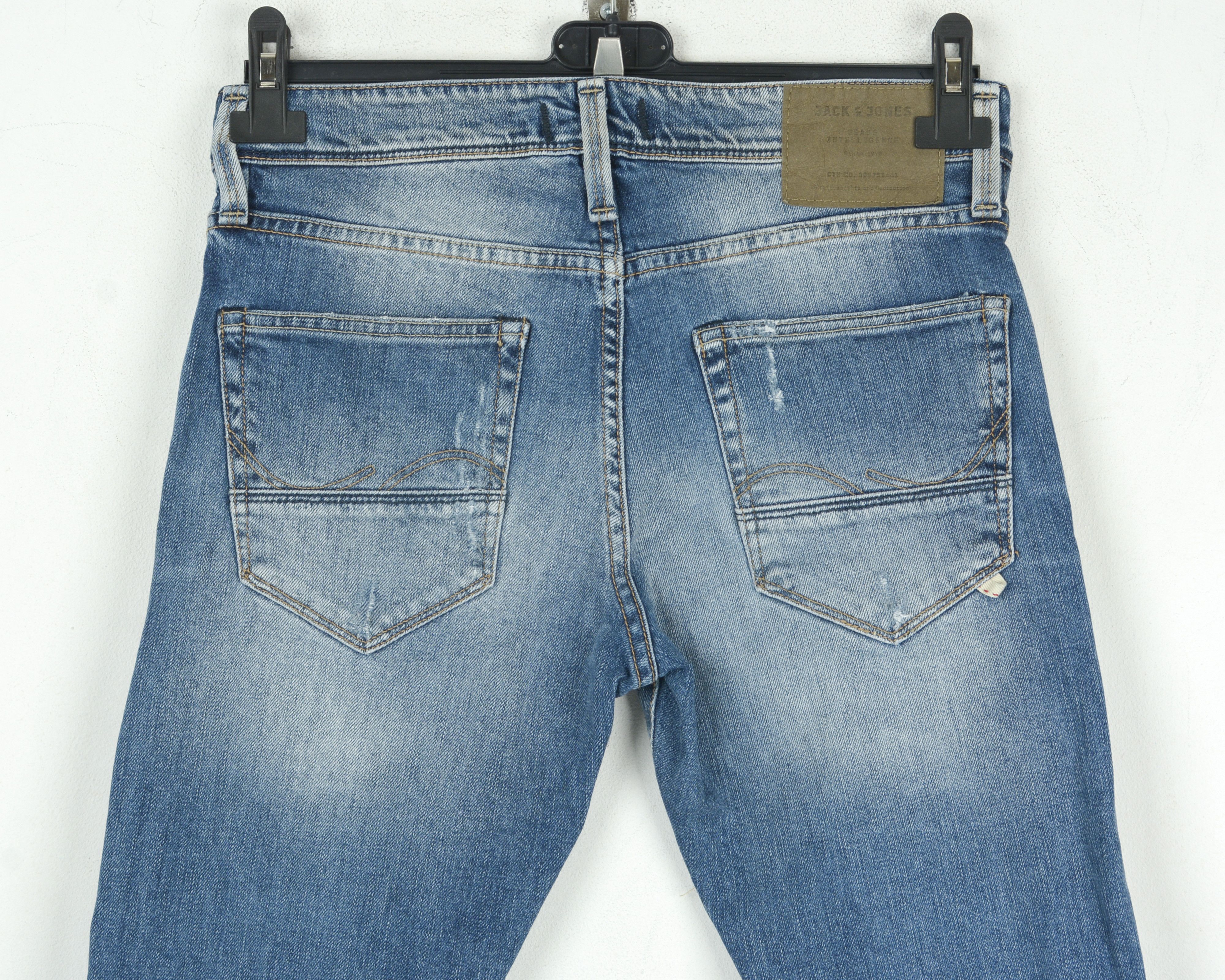 Jack & Jones Glenn W29 L32 Slim Tapered Jeans Denim Pants Trousers Riped Size US 29 - 3 Thumbnail
