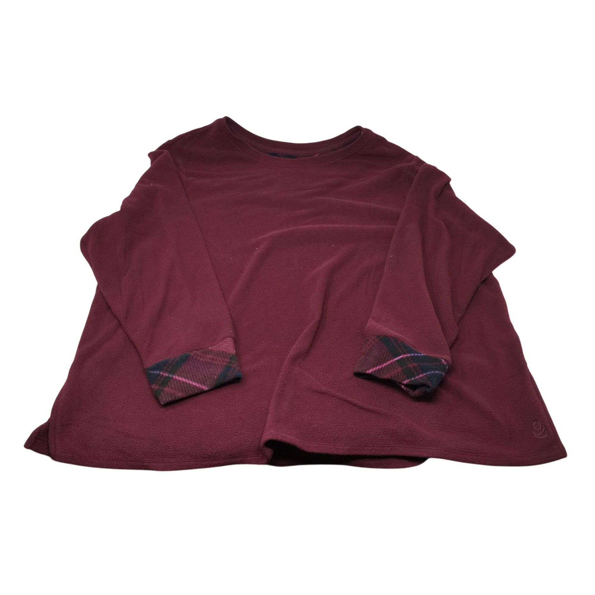 Other Cuddl Duds Womens Soft Long Sleeve Maroon Colored Shirt Size Size XXL / US 16-18 / IT 52-54 - 1 Thumbnail