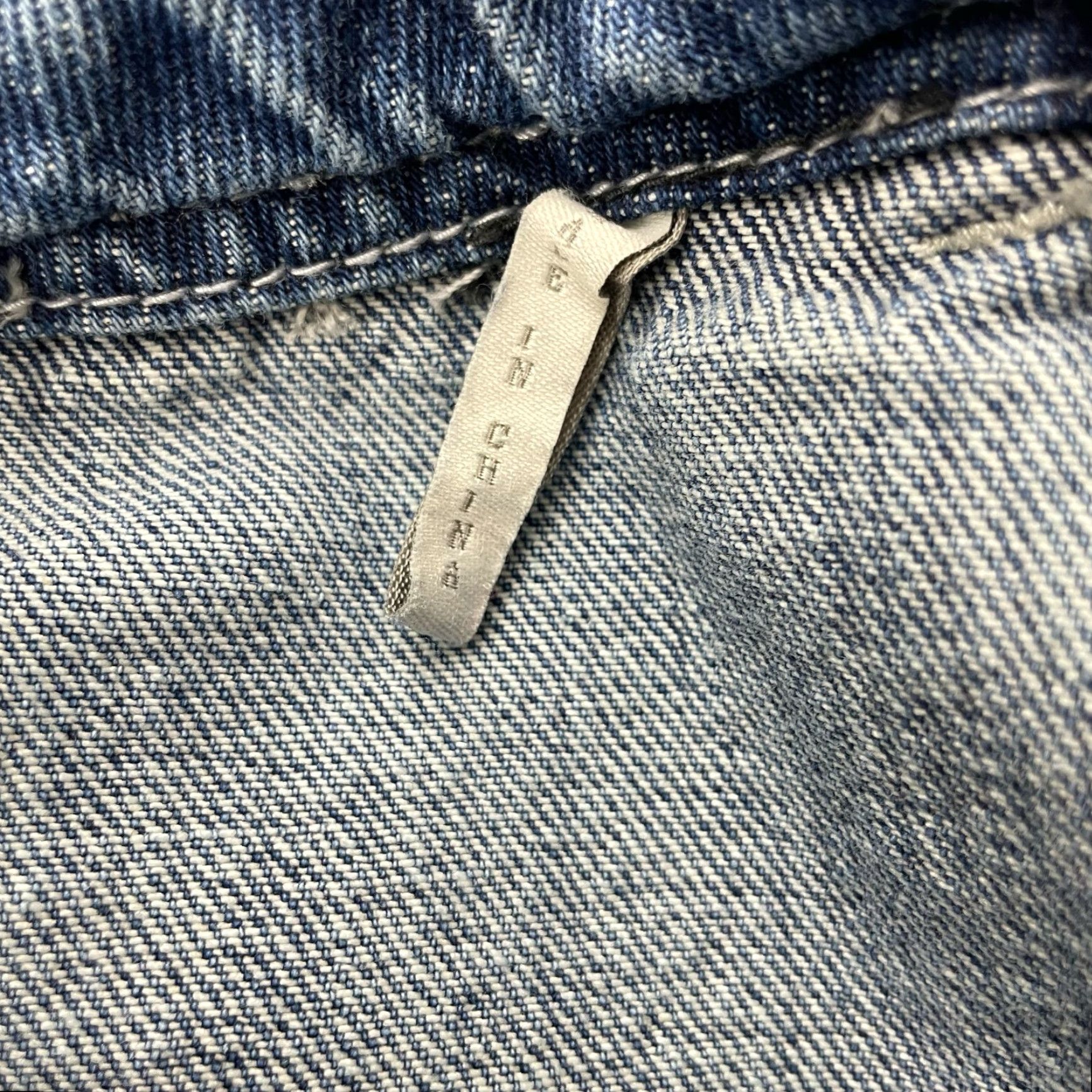 Vintage One Teaspoon Jeans Drop Cloth Harem Prison Pants Solid Blue Medium Women’s Regular Size M Waist 32 Inseam 25 Denim Cotton Blend Size 32" / US 10 / IT 46 - 7 Thumbnail