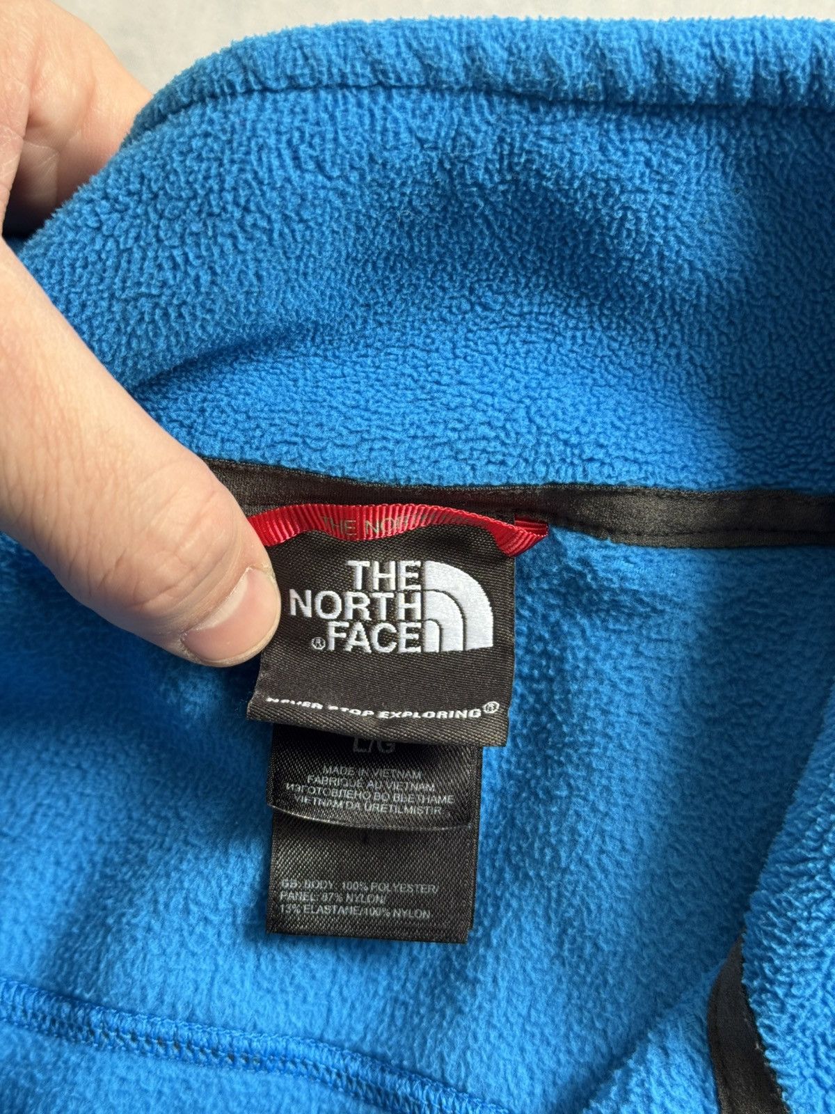 The North Face × Vintage The North Face zip fleece outdoor Size US L / EU 52-54 / 3 - 6 Thumbnail
