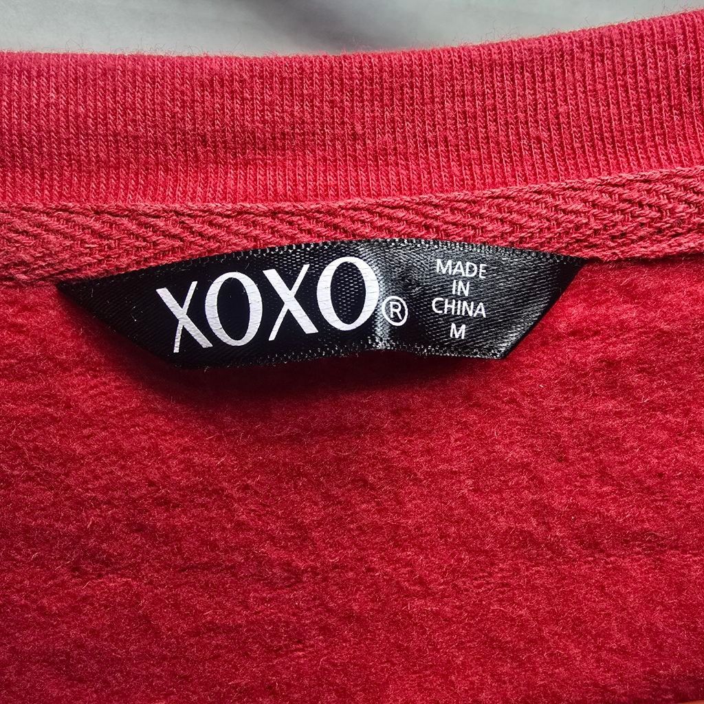 XOXO Women's XOXO Red Rhinestone XOXO Sweatshirt M Size M / US 6-8 / IT 42-44 - 5 Thumbnail