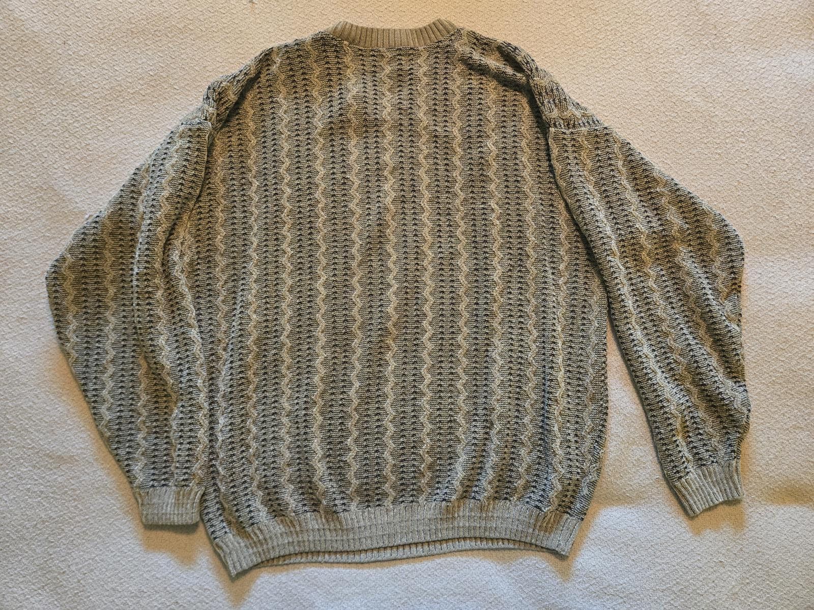 Tundra Tundra Sweater L | Textured Neutral Wave Knit Size US L / EU 52-54 / 3 - 5 Thumbnail