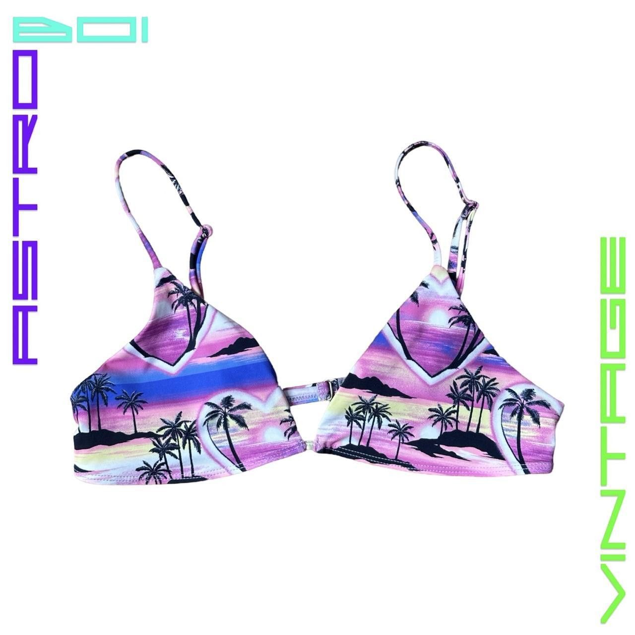 Other Frankies Bikinis Y2K Pink + Black Sunset Bikini Top - Medium Size M / US 6-8 / IT 42-44 - 2 Thumbnail