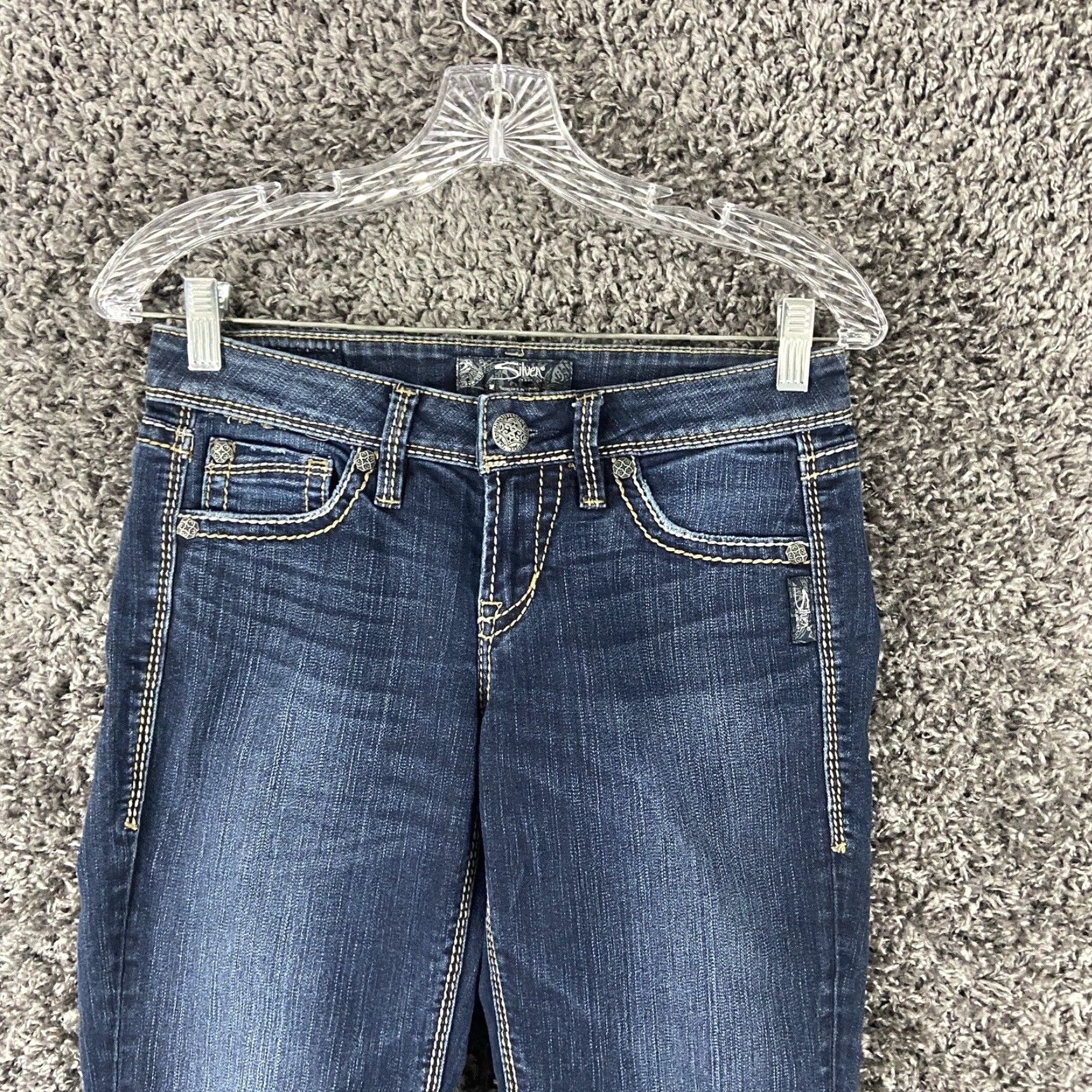 Silver Jeans Co. SILVER JEANS Lola Bootcut Jeans Women’s 26 Blue Metal Size 26" / US 2 / IT 38 - 4 Thumbnail