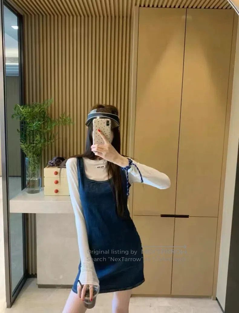 Miu Miu Miu Miu 36 Spring and summer denim dress Size S / US 4 / IT 40 - 8 Thumbnail