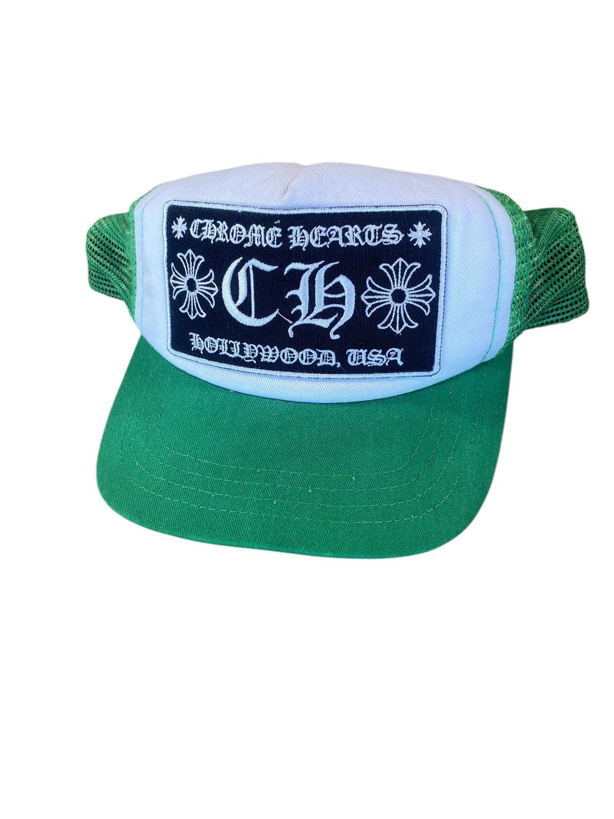 Chrome Hearts Chrome Hearts Green Hollywood Trucker Hat Size ONE SIZE - 4 Thumbnail