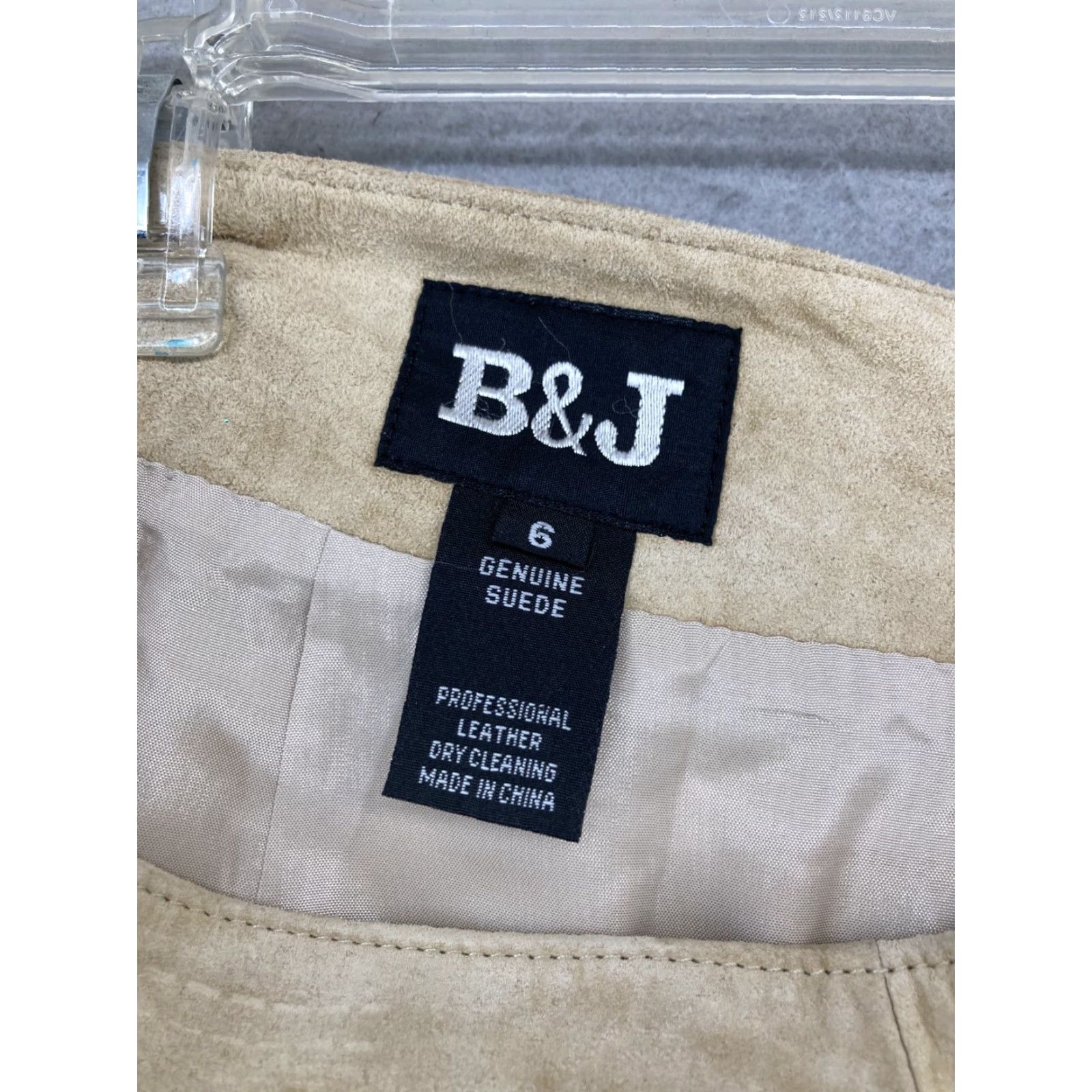 Vintage B&J Women's Suede Pants 6 Straight Fit Brown 2000s Y2K Vintage-inspired Casual Dress Size 28" / US 6 / IT 42 - 2 Thumbnail