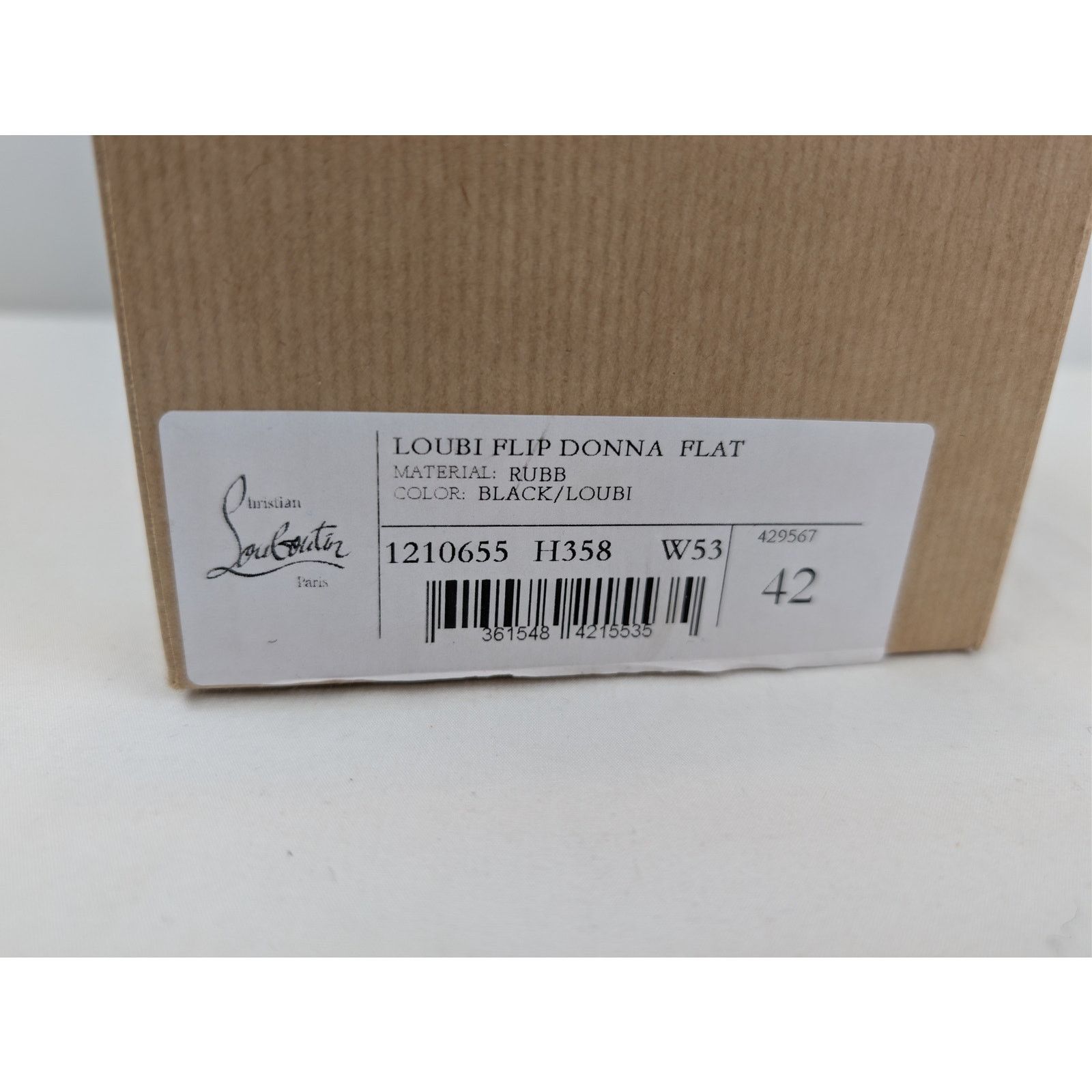 Christian Louboutin o1rshd1 Loubi Flip Donna Flat Slipper in Black/Loubi Size US 12 / IT 42 - 20 Thumbnail