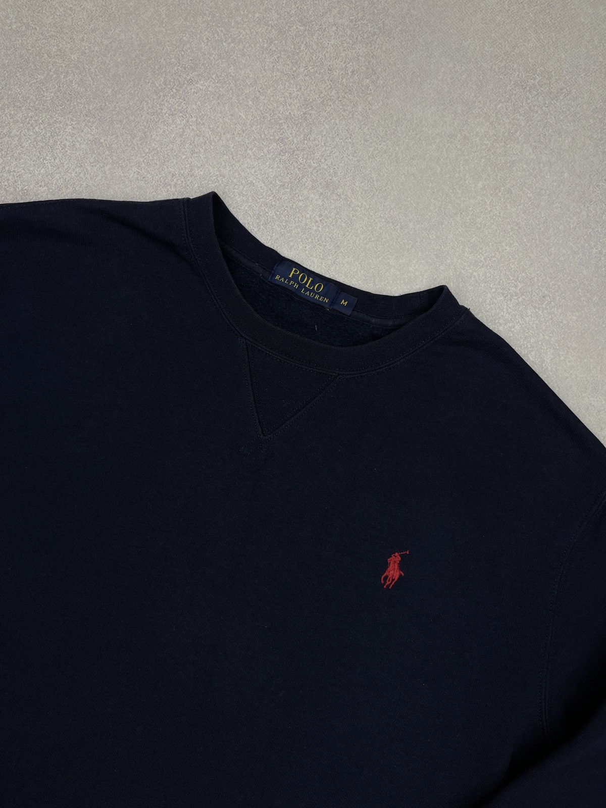 Polo Ralph Lauren Mens Polo Ralph Lauren Navy Sweatshirt Y2K Rugby Size US M / EU 48-50 / 2 - 4 Thumbnail