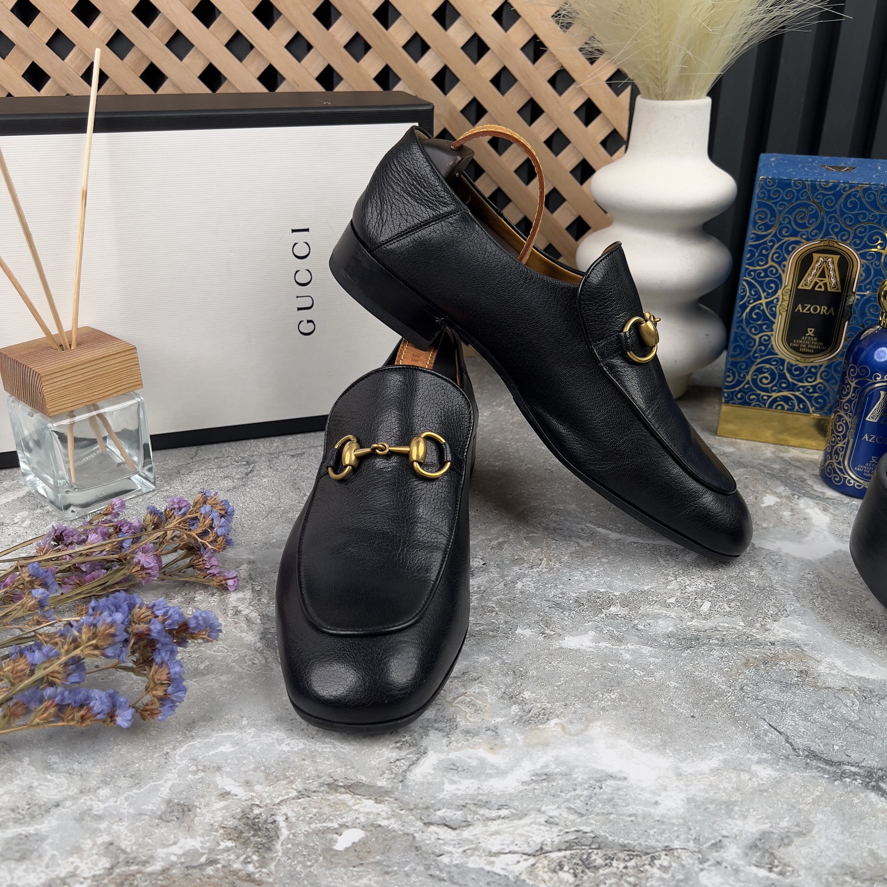 Gucci GUCCI Jordaan Horsebit Collapsible Loafers Leather Size US 8 / EU 41 - 5 Thumbnail