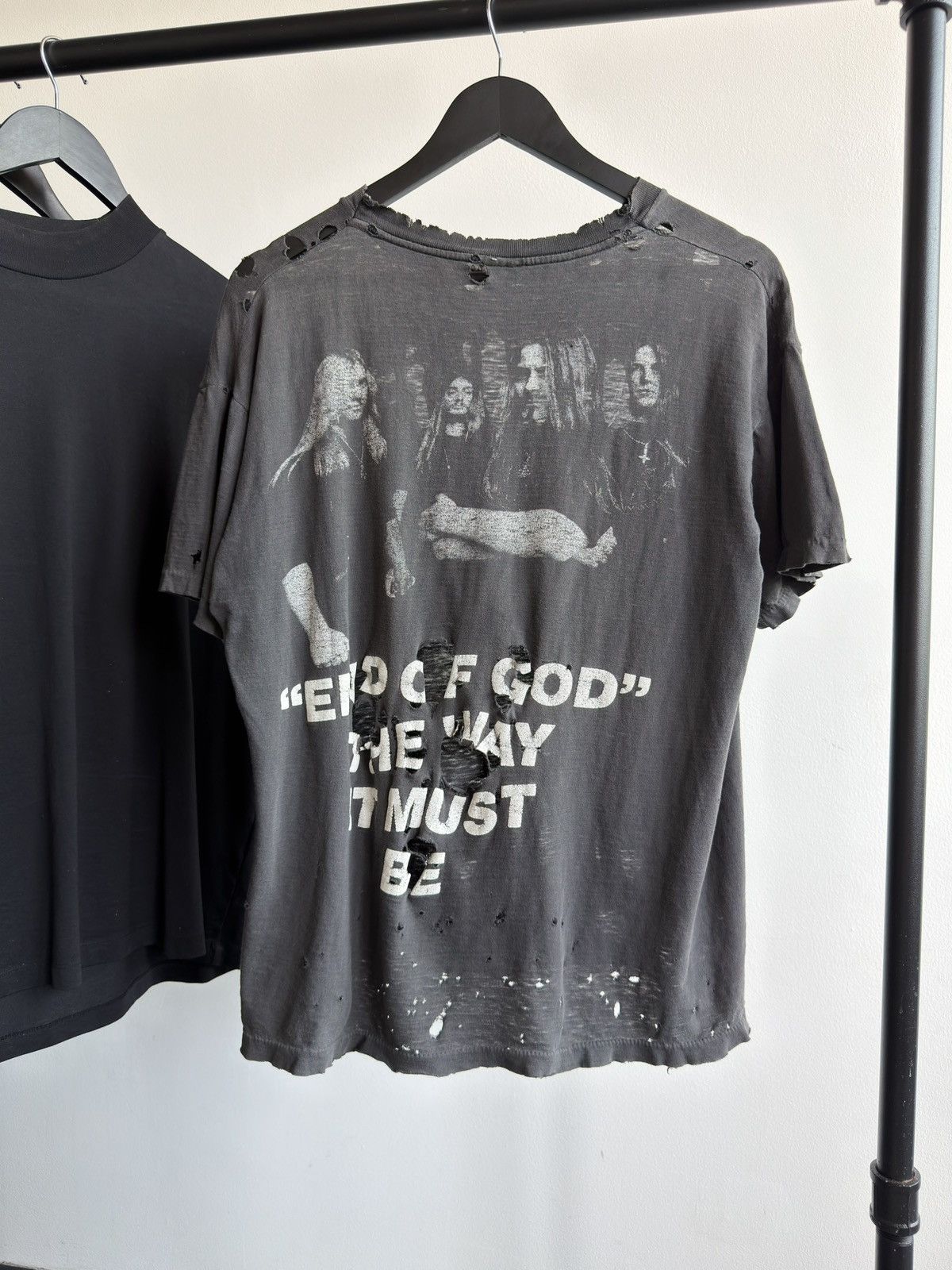 Band Tees Vintage 90s Thrashed Deicide Legion Erd Faded Band Tour Tee Size US L / EU 52-54 / 3 - 4 Thumbnail