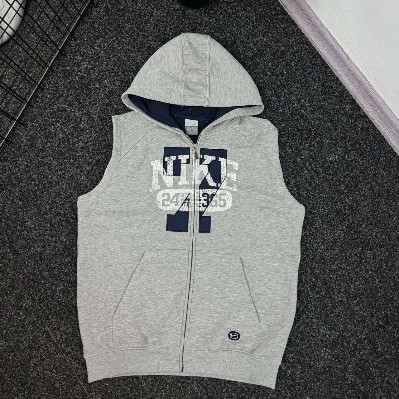 Nike Nike vest hooded vintage y2k skater style drill drip rap Size US S / EU 44-46 / 1 - 1 Thumbnail