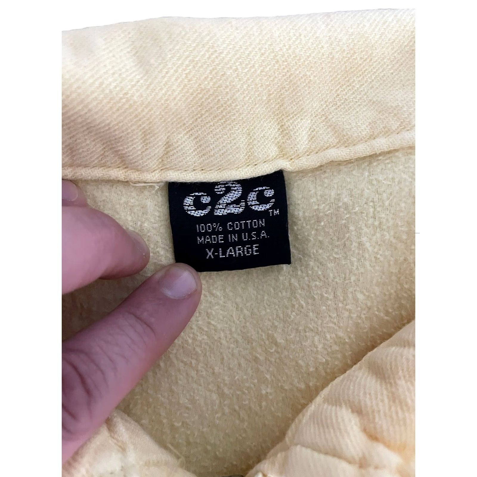 Vintage VINTAGE C2C Sweater Pullover Shirt XL Men's Yellow USA 2 Stains KnIT Vintage Theme USA Size US XL / EU 56 / 4 - 7 Thumbnail