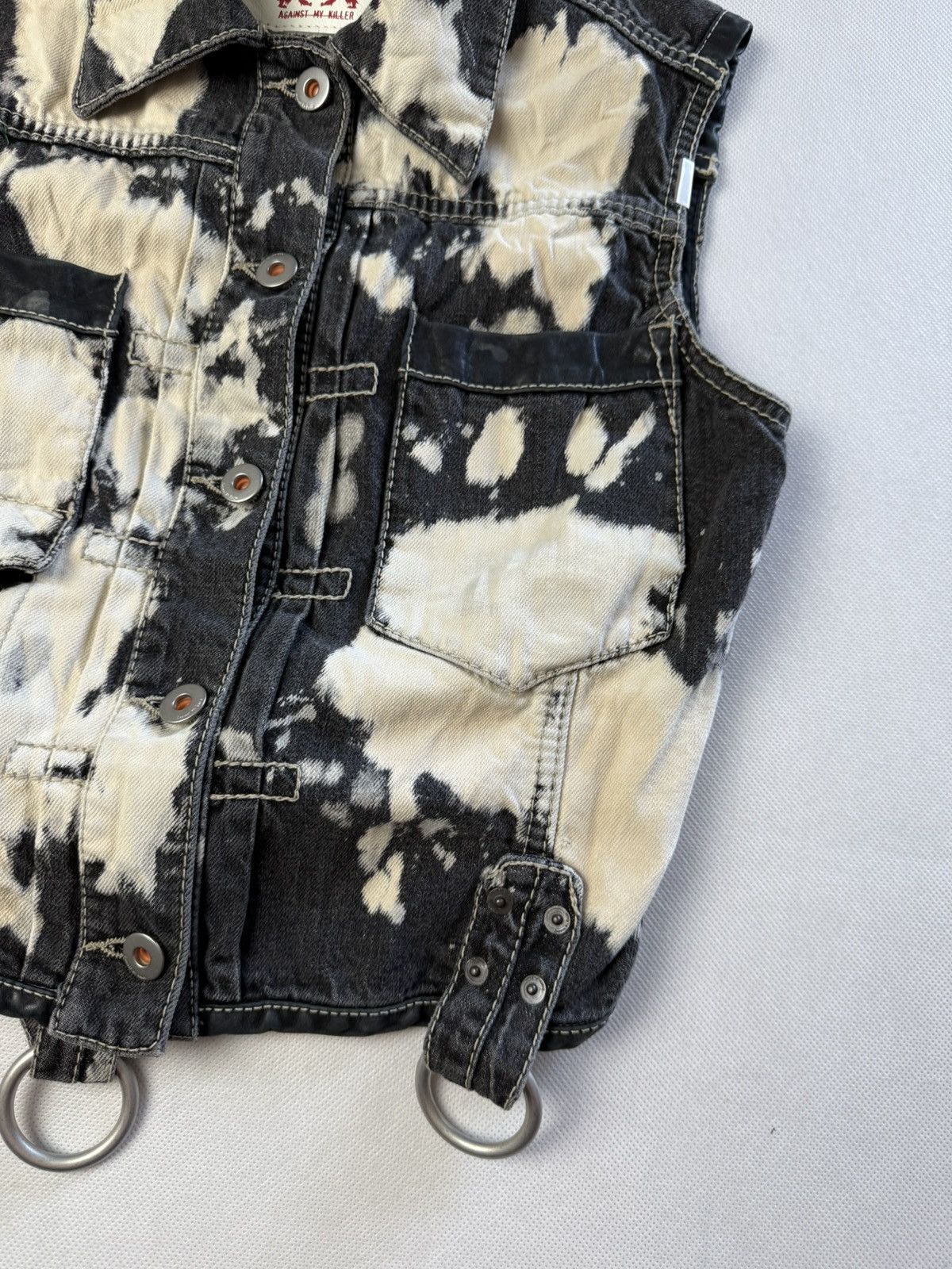 Andrew Mackenzie Vintage Against my killer vests Italy Viscose Blend Black Size M / US 6-8 / IT 42-44 - 6 Thumbnail