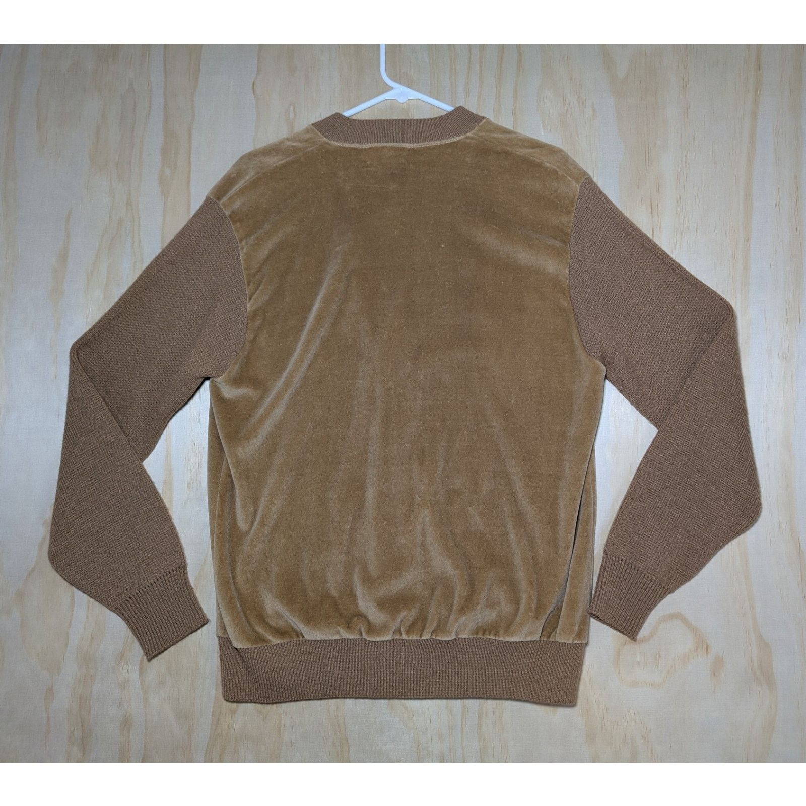 Lacoste Izod Lacoste Men's Large Vintage Velour Cardigan Sweater Size US L / EU 52-54 / 3 - 8 Thumbnail