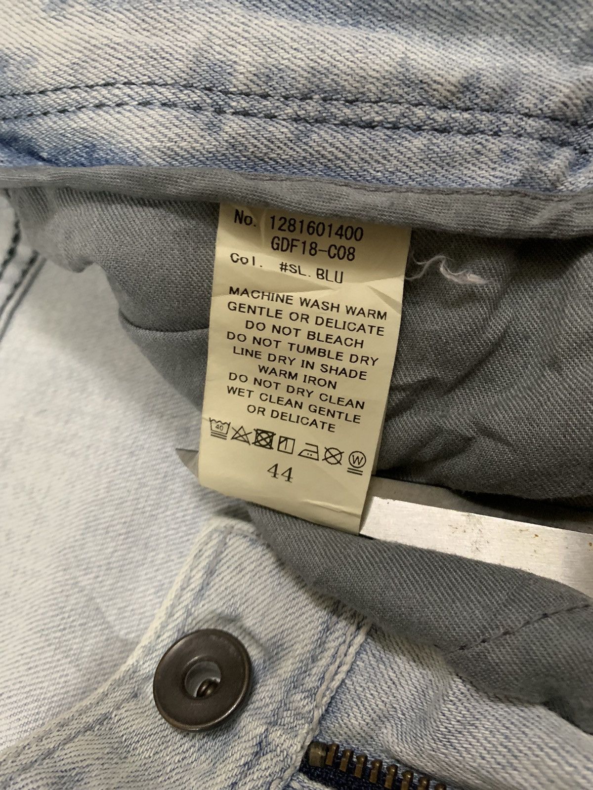 Number (N)ine Japanese Brand Gostar De Fuga Patched Distressed Punk Jeans Size US 31 - 18 Thumbnail