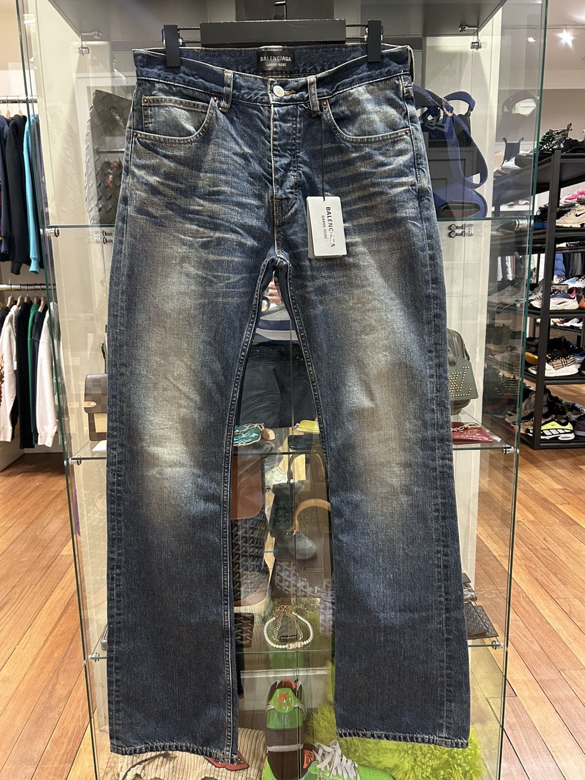 Balenciaga Balenciaga Whisker Denim Jeans Size US 31 - 1 Thumbnail