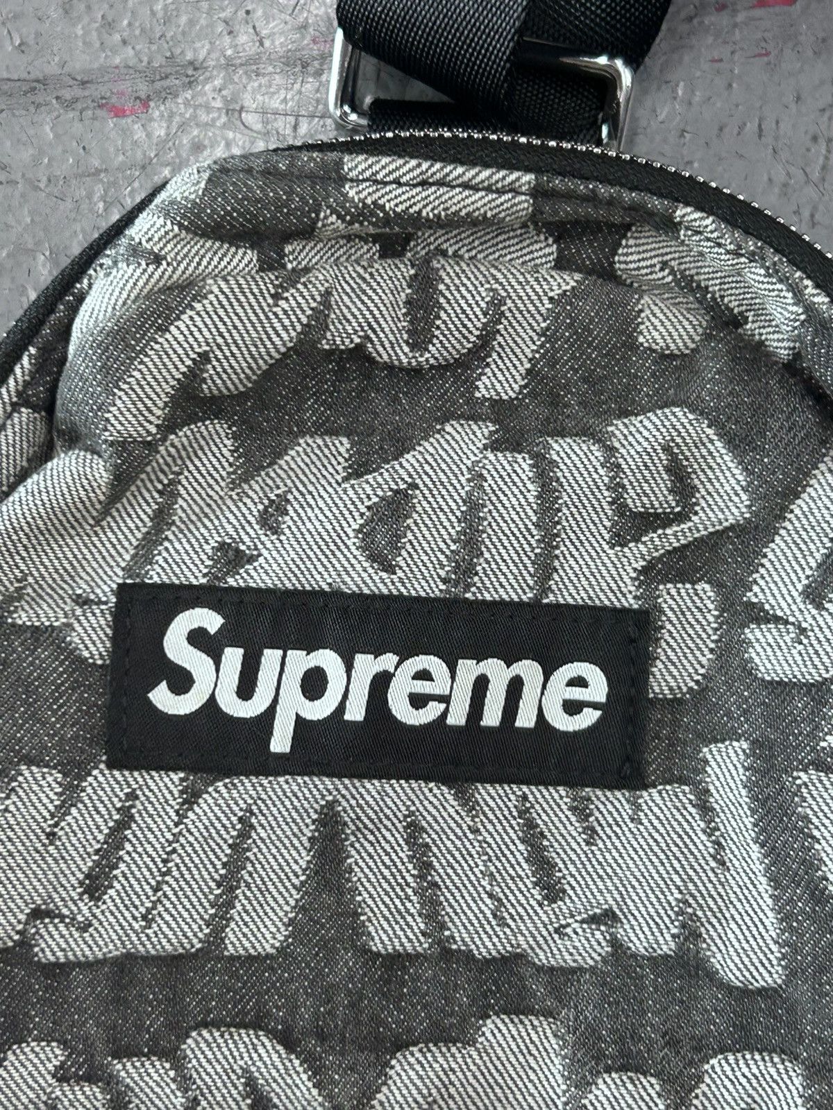Supreme Supreme Fat Tip Jacquard Denim Sling Bag SS22 | Grailed