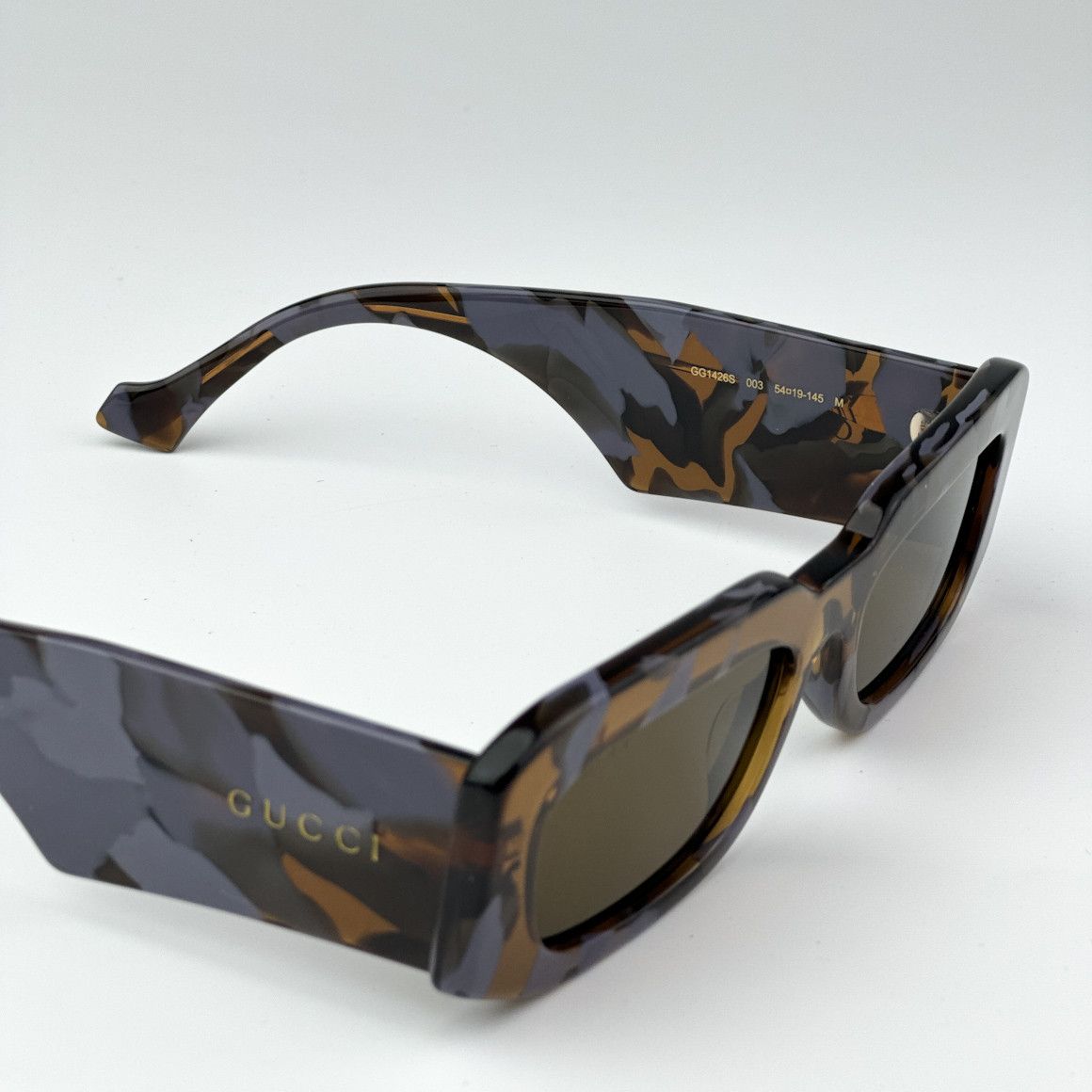 Gucci NEW Gucci GG1426S 003 Lilac Havana Brown Men Sunglasses Size ONE SIZE - 6 Thumbnail