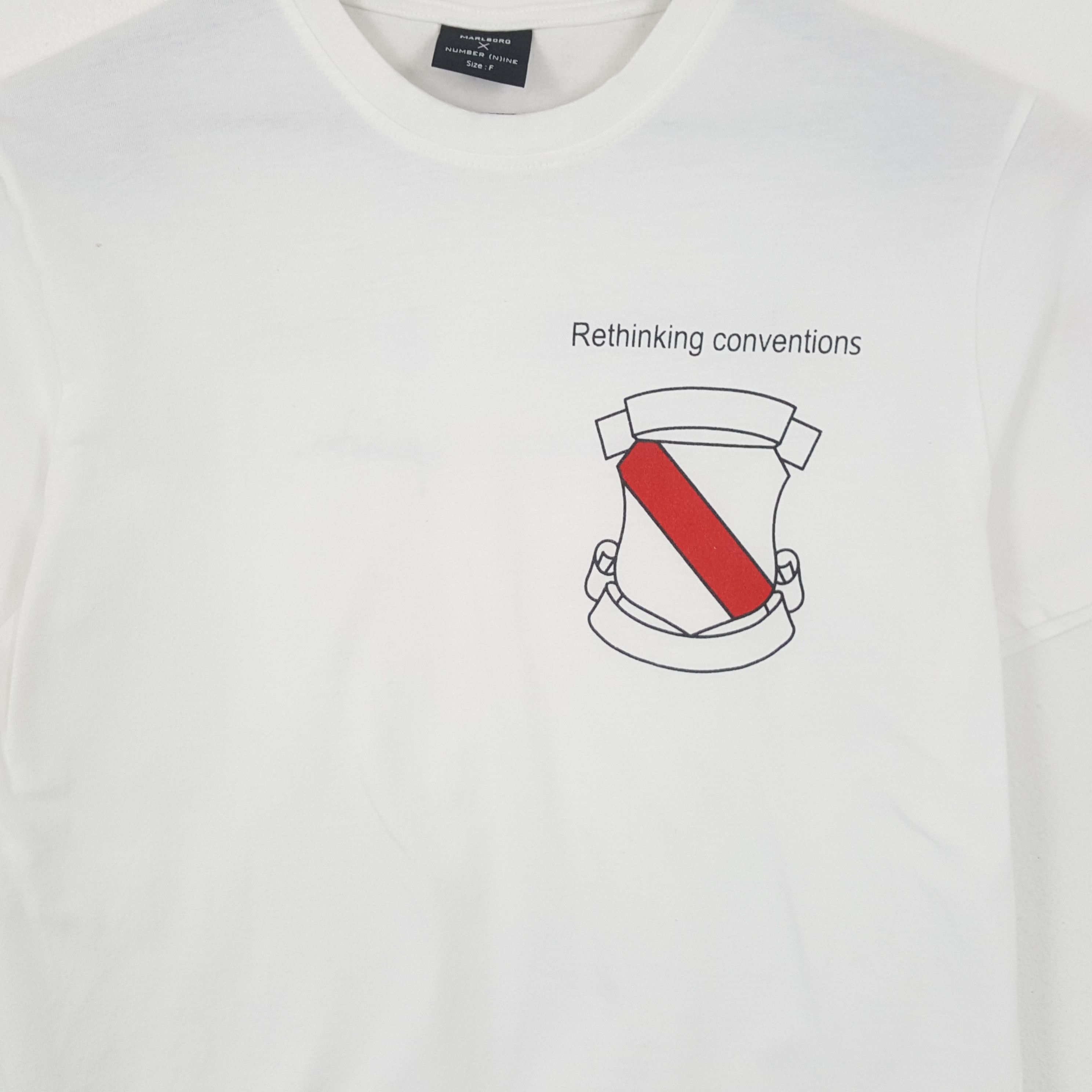 Number (N)ine MARLBORO x NUMBER (N)INE Japanese Brand Custom Art Tshirt Size US M / EU 48-50 / 2 - 4 Thumbnail