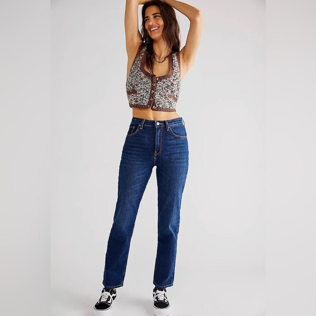 Free People Free People Pacifica Straight-Leg Jeans Size 25. B20 Size 25" / US 0 / IT 36 - 2 Thumbnail