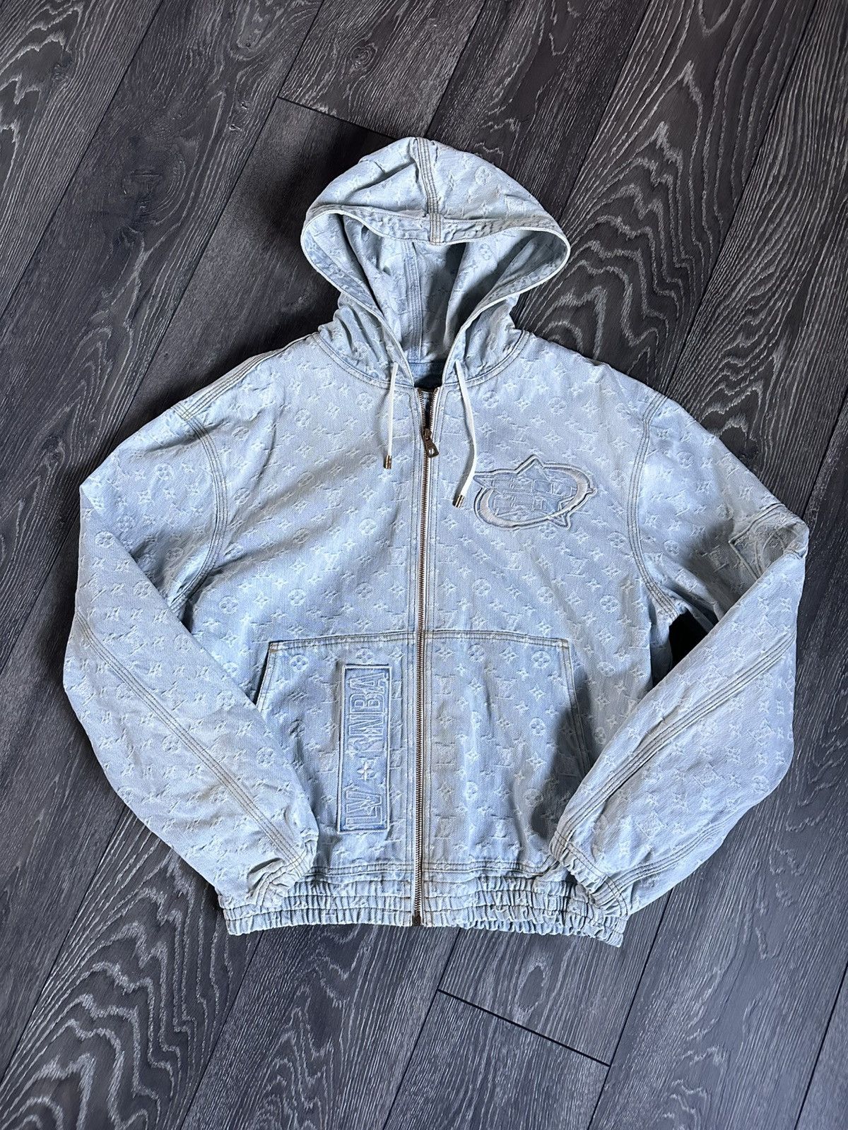 Louis Vuitton Nba Denim Jacket | Grailed