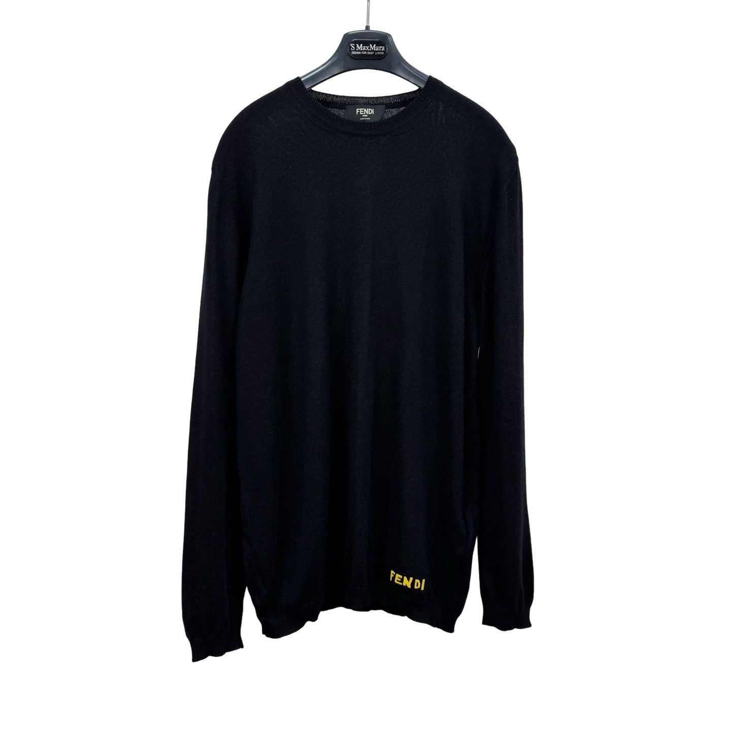Fendi Fendi Embroidered Logo Wool Sweater Size L Size US L / EU 52-54 / 3 - 1 Thumbnail