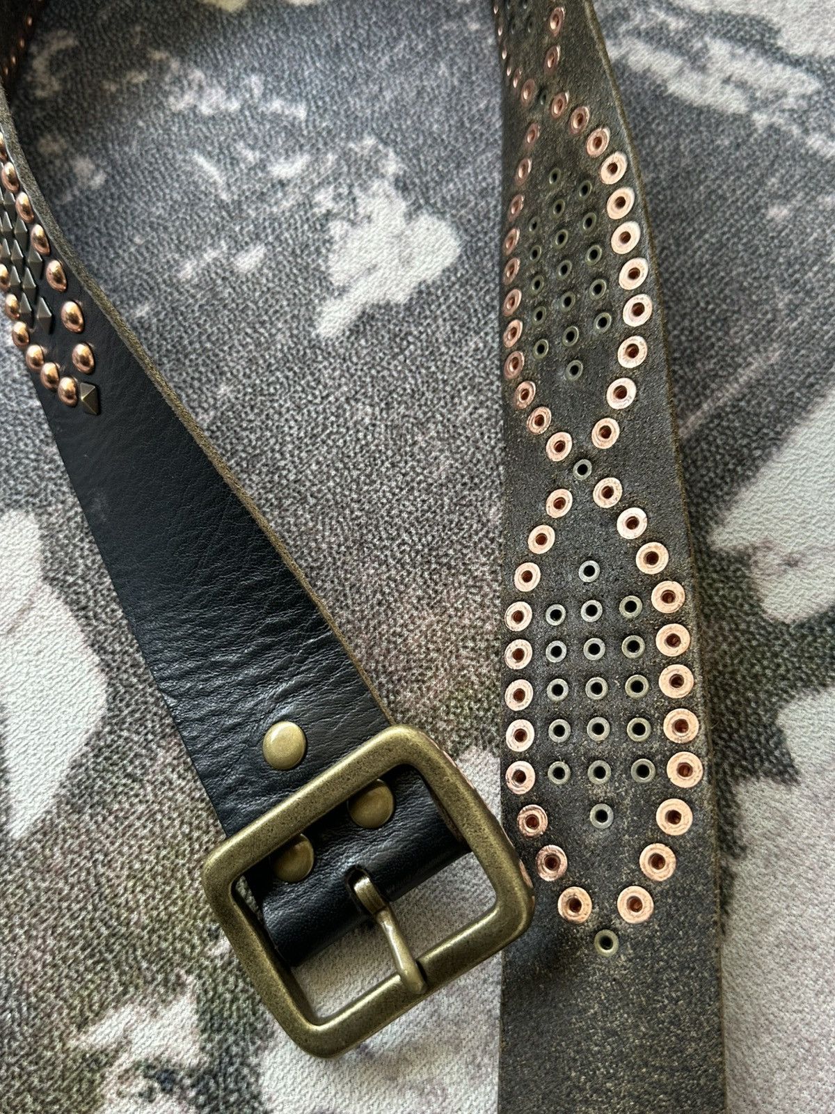 Tete Homme 2000's HALB by Tete Homme studded leather belt Size ONE SIZE - 6 Thumbnail