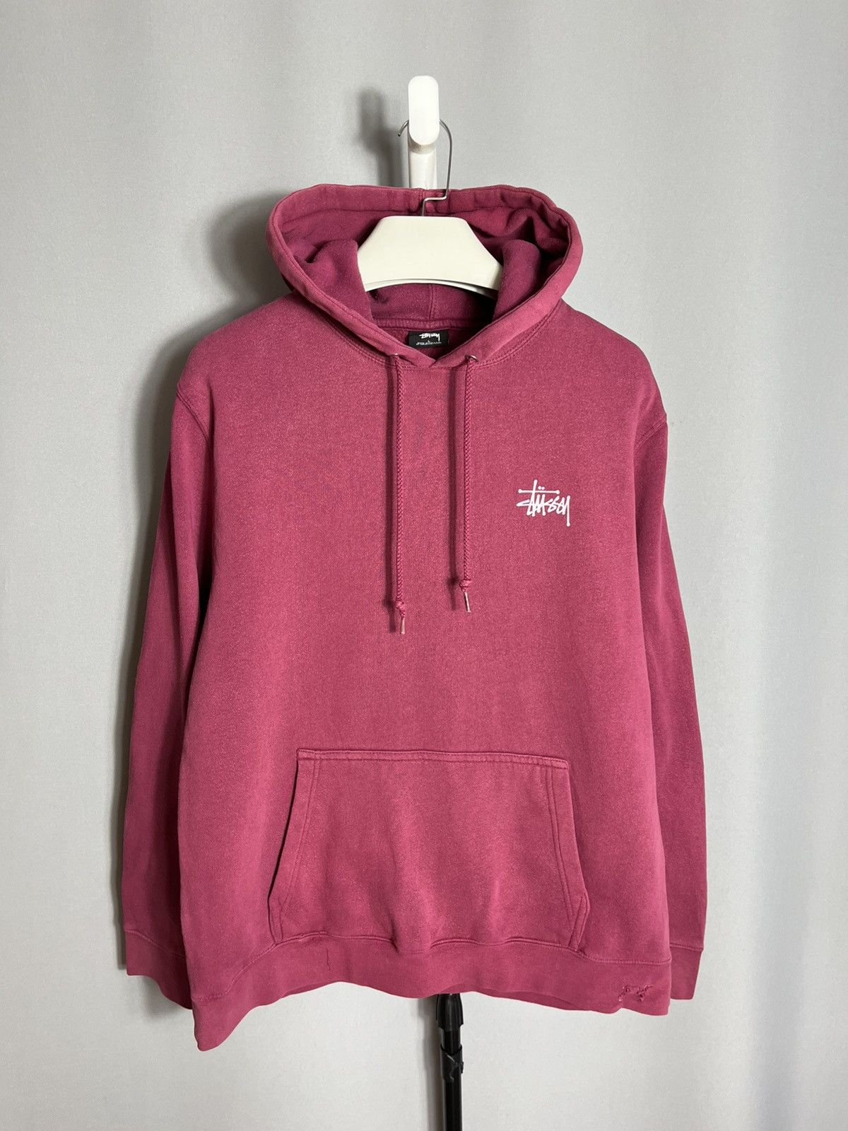 Stussy Stussy Hoodie 2000s vintage mens USA pink cotton casual Size US L / EU 52-54 / 3 - 2 Thumbnail