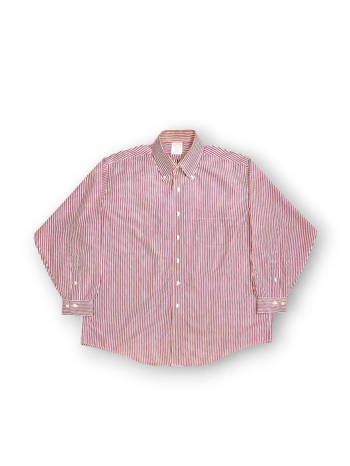 Brooks Brothers Brooks Brothers Non Iron Striped Button Down Size US XXL / EU 58 / 5 - 1 Thumbnail