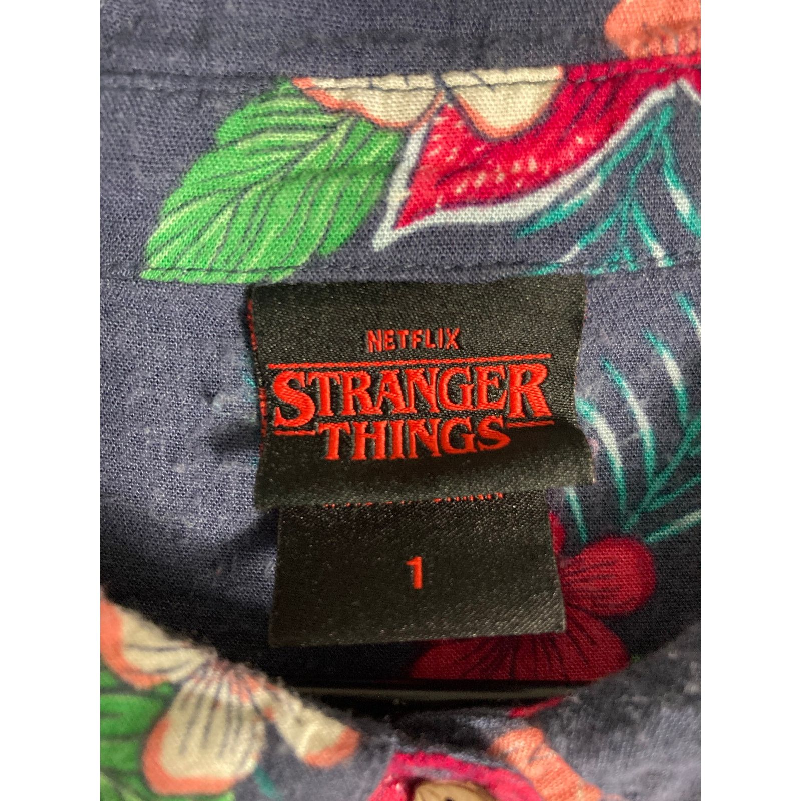 Other Stranger Things Demogorgon Floral Hawaiian Shirt Size 1 Size XL / US 12-14 / IT 48-50 - 2 Thumbnail