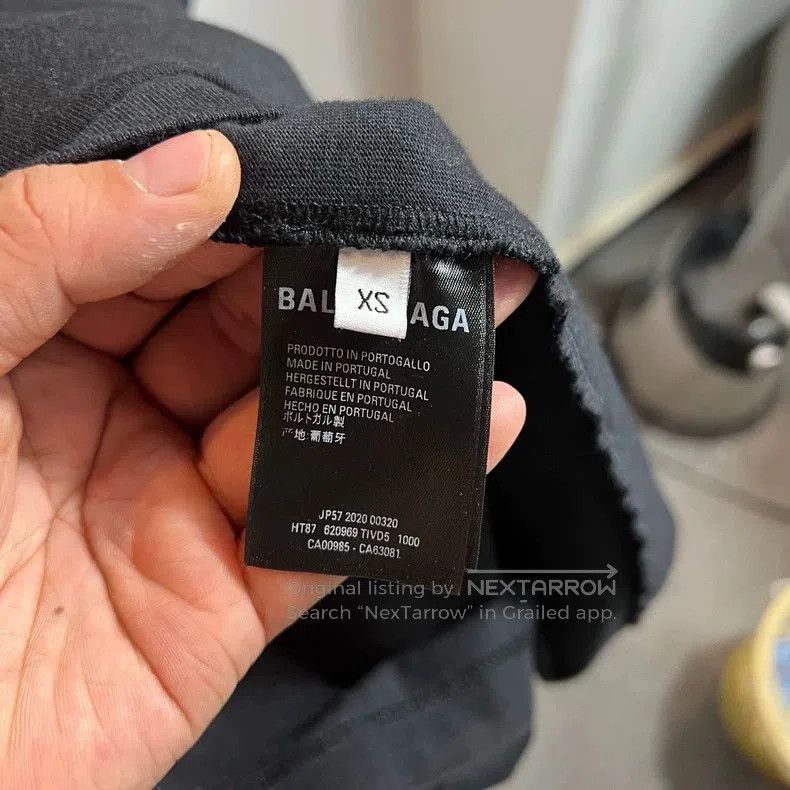 Balenciaga Balenciaga GW Logo Short Sleeve T-shirt. Size US XS / EU 42 / 0 - 4 Thumbnail