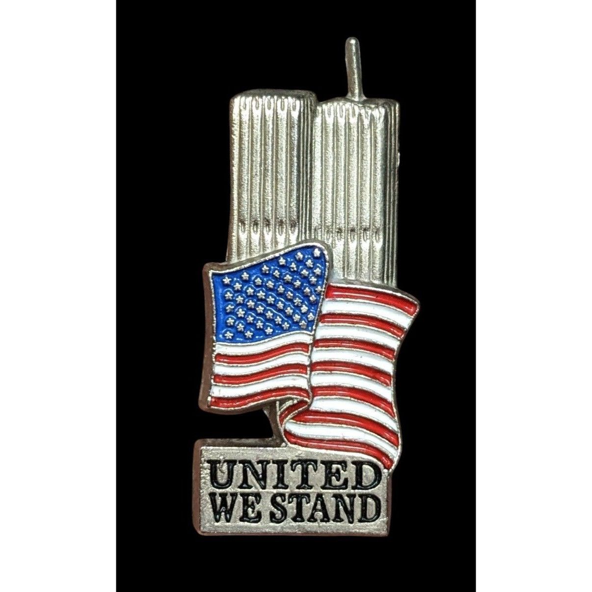 Other 9/11 Twin Towers United We Stand Lapel Pin Size ONE SIZE - 1 Thumbnail