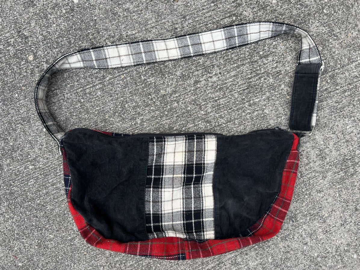 Vintage Beams Japan Multi Color Patchwork Corduroy Sling Bag
