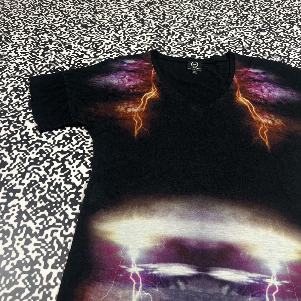 Vintage Y2K Alexander McQueen Lighting Bolt Rare Mini Dress